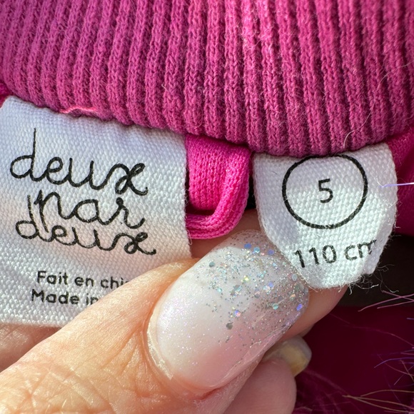 Colorful fur vest in bright colors! Size 5 - Picture 4 of 5